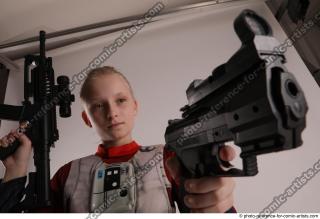 DENISA WITH TWO GUNS